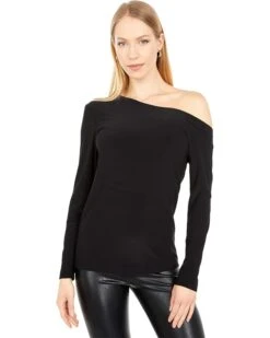 Norma Kamali Long Sleeve Drop Shoulder Top | Shirts & Tops