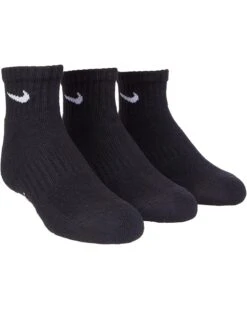 Nike Kids Everyday Cushioned Ankle 3-Pair (Little Kid/Big Kid) | Socks
