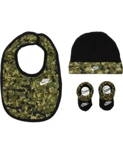 Nike Kids Digi Camo Hat Bib Bootie Set (Infant) | Hats