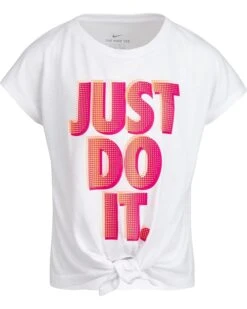 Nike Kids Front Tie Just Do It Graphic T-Shirt (Little Kids) | Shirts & Tops